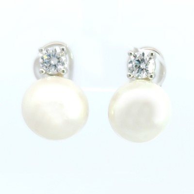 Orecchini Domar Gioielli Donna Orecchini perle argento 925 in Argento Cubic Zirconia EPB113375 - EPB113375